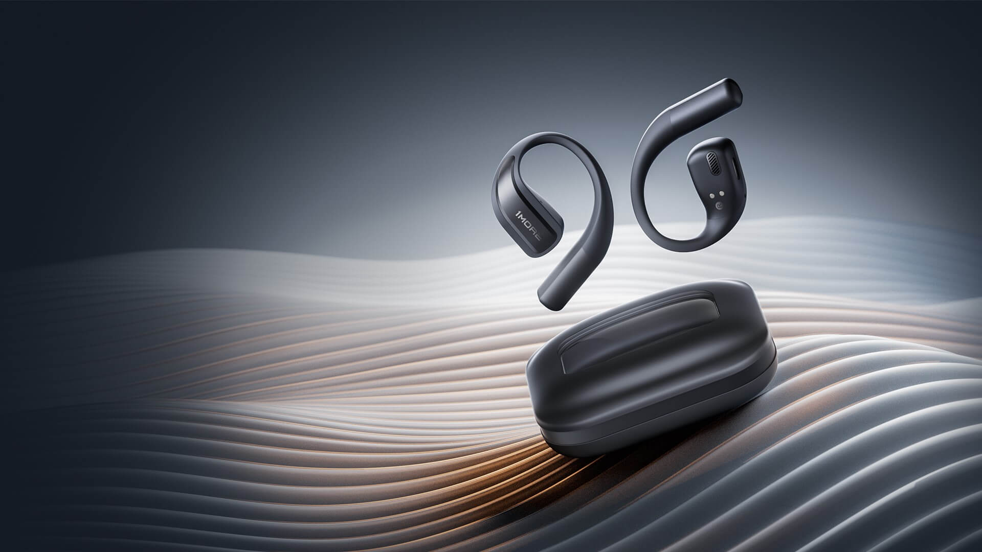 1MORE Fit S70 - Open-Ear True Wireless Sports Earphones - Black