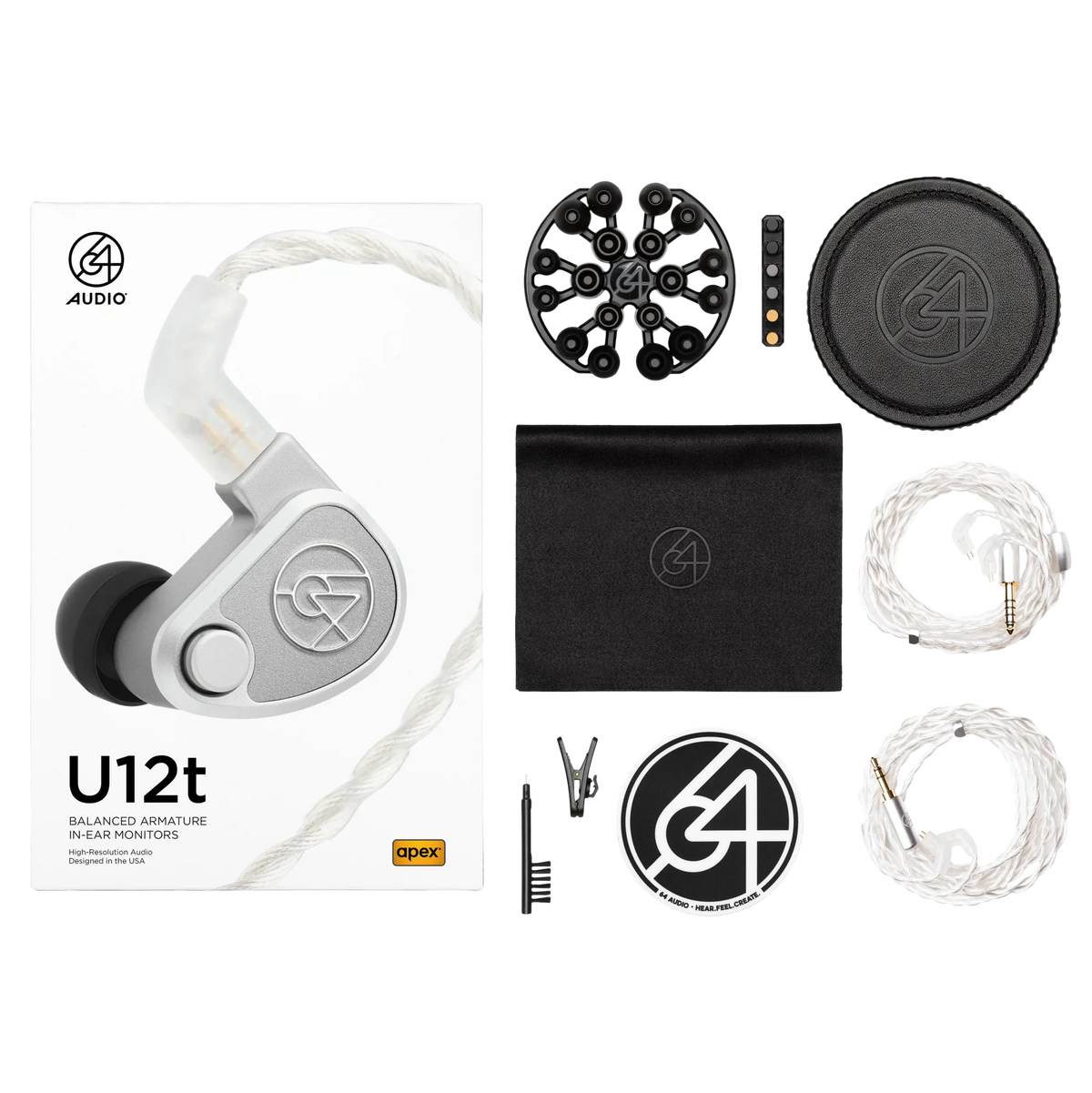 64 Audio U12t - Twelve Drivers Universal IEM Earphones