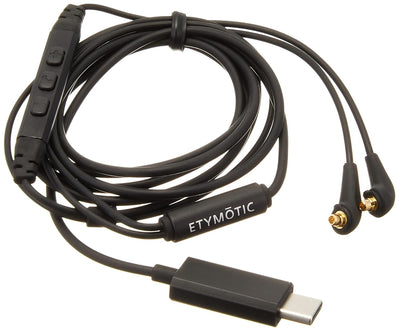 Etymotic ER Series MMCX to USB-C Replacement Earphone Cable with ESS Sabre DAC