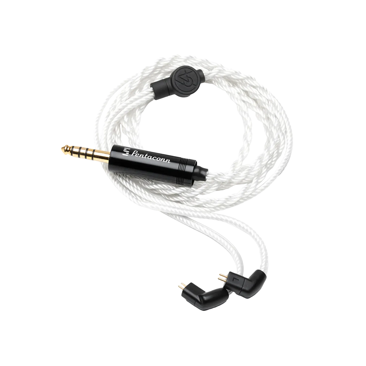 64 Audio 2-Pin Premium 8-Braid Silver IEM Earphone Cable