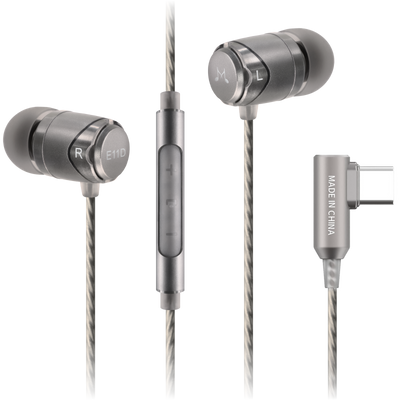 SoundMAGIC E11D - In Ear Isolating USB-C Earphones with Integrated DAC - Silver - Refurbished