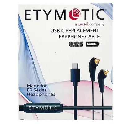 Etymotic ER Series MMCX to USB-C Replacement Earphone Cable with ESS Sabre DAC